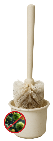Gross toilet brush in drip cup