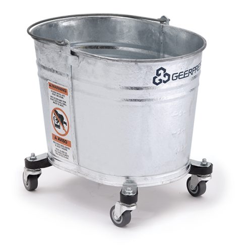 26-quart Seaway® Galvanized Oval Mop Bucket with Casters