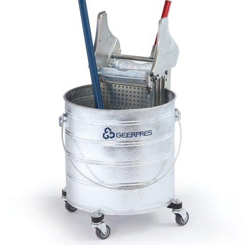 Galvanized 8-Gallon Round Bucket - Image 2