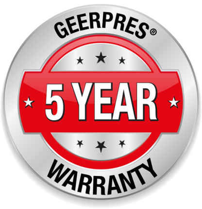 5 year warranty logo