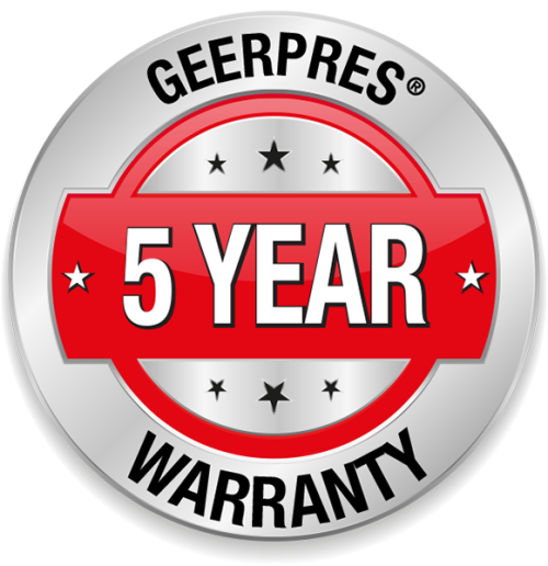 5 year warranty logo