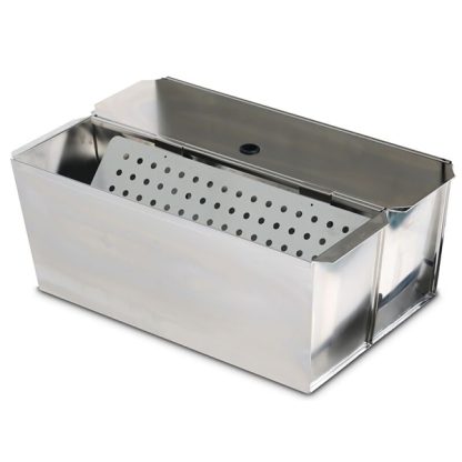 2648 Stainless Steel Flat Mop Bucket Kit (18 and 19 Qt Buckets, Lids, Sieve) image